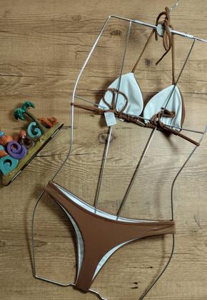 Imagem de Biquíni Cortininha Feminino Com bojo Liso Com Calcinha Asa Delta Fio Dental