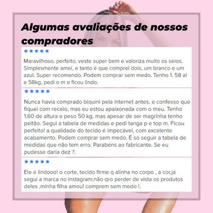 Imagem de Biquíni Cortininha Tendência Fio Dental Feminino Bojo Praia