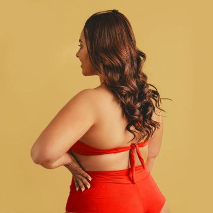 Imagem de Biquíni Cropped Brisa Plus Size Com Babadinho