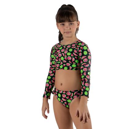 Imagem de Biquíni Cropped WLS Modas Manga Longa Infantil Ana