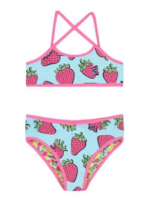 Imagem de Biquíni dupla face em malha UV Infantil menina Brandili