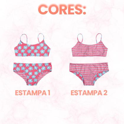 Imagem de Biquini Dupla Face Infantil Alças Ajustáveis She Estampado