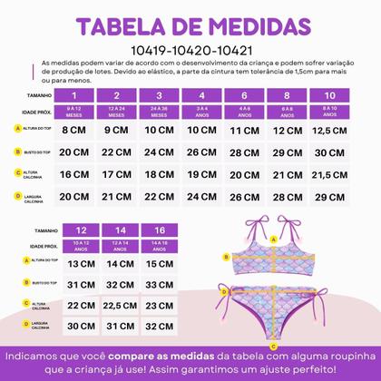 Imagem de Biquíni Dupla Face Infantil Menina Praia Piscina Lacinho