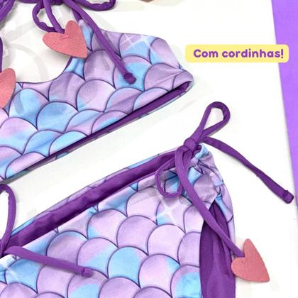 Imagem de Biquíni Dupla Face Infantil Menina Praia Piscina Lacinho