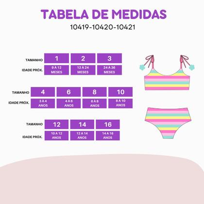 Imagem de Biquíni Dupla Face + Vestido Saída De Praia Menina Infantil