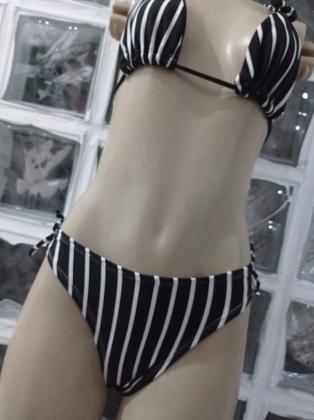 Imagem de Biquini em Lycra suplex listrado . .