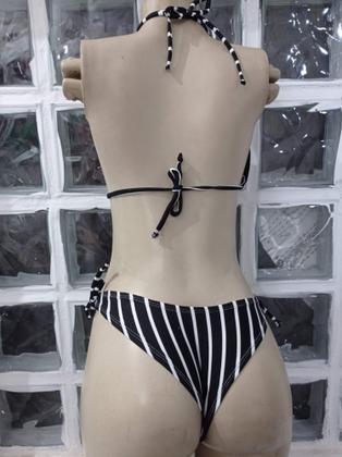 Imagem de Biquini em Lycra suplex listrado . .