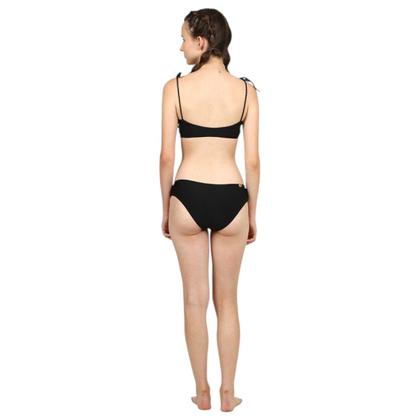 Imagem de Biquíni Faixinha Teen Janaína Textura Preto Piscina Siri