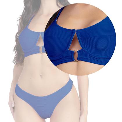 Imagem de Biquini Feminino 3D Com Aro Detalhe em U Amarração Cruzada