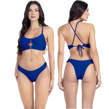 Imagem de Biquini Feminino 3D Com Aro Detalhe em U Amarração Cruzada