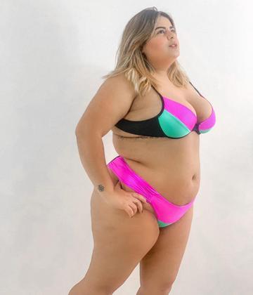 Imagem de Biquíni Feminino Aro Sem Bojo Calcinha BomBom Fio Duplo Plus Size