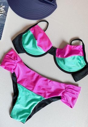 Imagem de Biquíni Feminino Aro Sem Bojo Calcinha BomBom Fio Duplo Plus Size