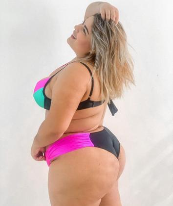 Imagem de Biquíni Feminino Aro Sem Bojo Calcinha BomBom Fio Duplo Plus Size