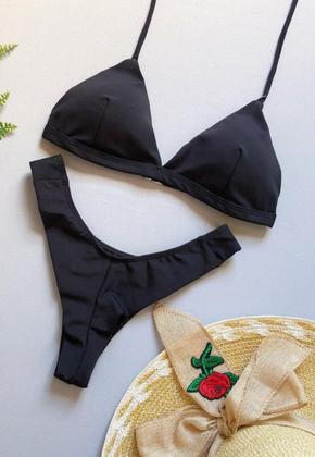 Imagem de Biquíni Feminino Aviador Com Bojo Calcinha Asa Delta e Fio Duplo