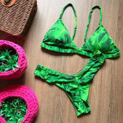 Imagem de Biquíni Feminino Aviador Com Bojo e Calcinha Asa Delta Fio Duplo