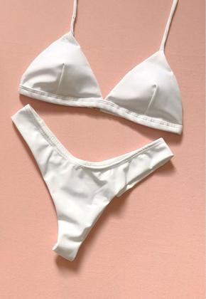 Imagem de Biquíni Feminino Aviador Com Bojo e Calcinha Asa Delta Fio Duplo