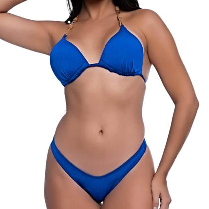 Imagem de Biquíni Feminino Com Bojo Fixo Calcinha Asa Delta Alça Corda