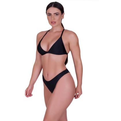 Imagem de Biquíni Feminino com Bojo Removível Asa Delta Cintura Alta Fio Duplo Verão Moda Praia -c6 Roberta