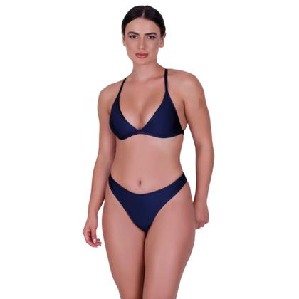 Imagem de Biquíni Feminino com Bojo Removível Asa Delta Cintura Alta Fio Duplo Verão Moda Praia -c6 Roberta