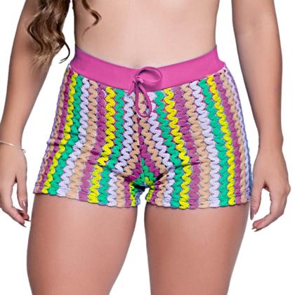 Imagem de Biquíni Feminino Com Short Saída de Praia Conjunto Crochê