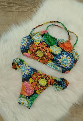 Imagem de Biquíni Feminino Cropped Com Bojo e Calcinha BomBom Empina Bumbum