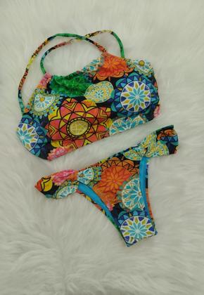 Imagem de Biquíni Feminino Cropped Com Bojo e Calcinha BomBom Empina Bumbum