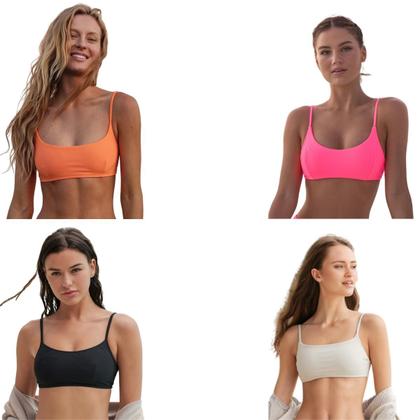 Imagem de Biquini Feminino Fio Dental Cintura Alta Asa Delta Top Verão Efeito Lipo Cortininha Marquinha Moda Praia MONTE O SEU