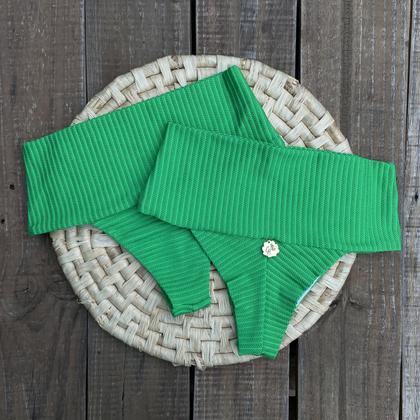 Imagem de Biquíni Hot Pants Faixa Meia Taça Retrô Mônaco Verde Hortelã