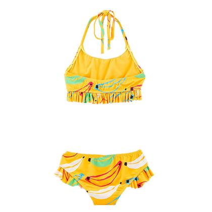 Imagem de Biquíni Infantil Amarelo Top e Calcinha Babados Bananoca Fábula