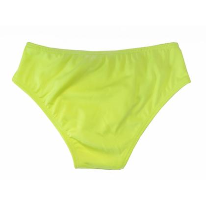 Imagem de Biquíni Infantil Calcinha Avulsa Proteção UV Amarelo Neon Costão