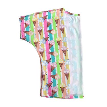 Imagem de Biquini Infantil Cintura Alta Saída De Praia Kimono Blogueirinha Varias Estampas