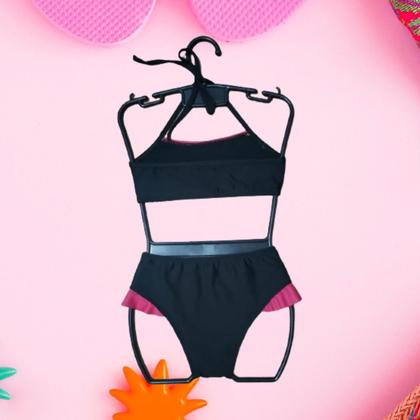 Imagem de Biquini infantil e juvenil moda praia com babadinhos