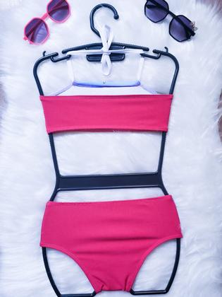 Imagem de Biquini infantil feminino unicórnio rosa