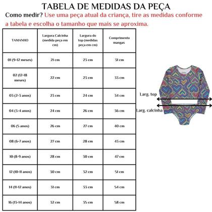 Imagem de Biquíni Infantil Juvenil Manga Longa Com Proteção UV Cropped