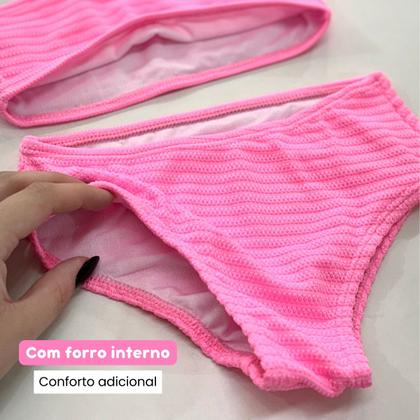 Imagem de Biquíni Infantil Juvenil Menina Praia Liso Básico Verão