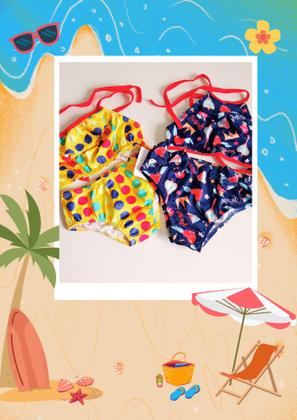 Imagem de Biquíni Infantil Menina Moda Praia Verão Estampado
