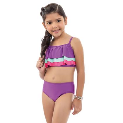 Imagem de Biquini Infantil Menina Moda Tres Marias Babado Kamylus