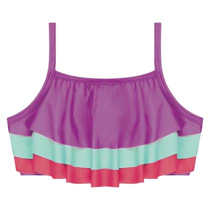 Imagem de Biquini Infantil Menina Moda Tres Marias Babado Kamylus