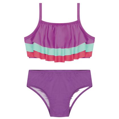 Imagem de Biquini Infantil Menina Moda Tres Marias Babado Kamylus