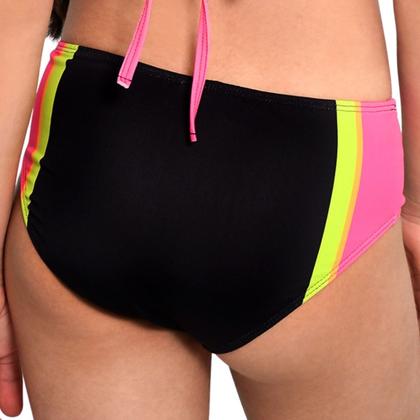 Imagem de Biquíni Infantil Menina Proteção UV FPS 50+ Top e Tanga Preto Marujos e Sereias 263