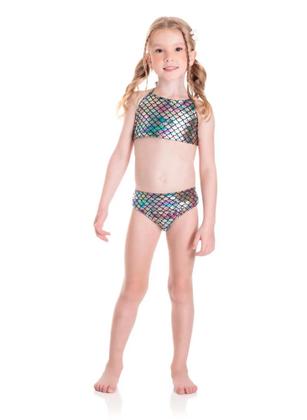 Imagem de Biquini Infantil Praia Piscina Costão Sereia Top Calcinha