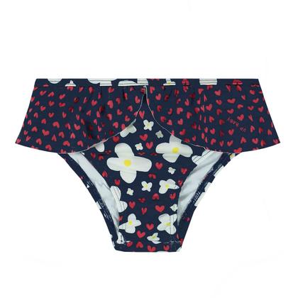 Imagem de Biquíni Infantil Proteção UV Flores Marinho Up Baby