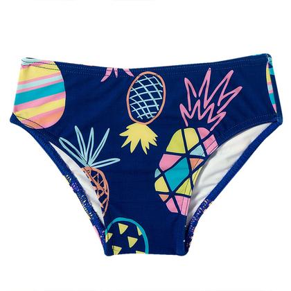 Imagem de Biquíni Infantil Top com Duas Calcinhas Abacaxis Azul Tip Top
