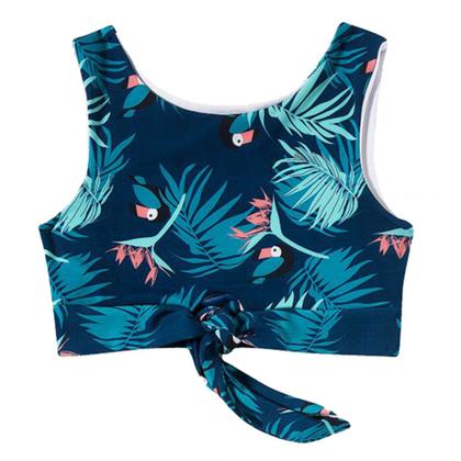 Imagem de Biquíni Infantil Top com Duas Calcinhas Folhagem Tucano Tip Top