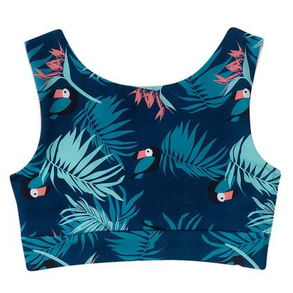 Imagem de Biquíni Infantil Top com Duas Calcinhas Folhagem Tucano Tip Top