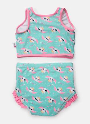 Imagem de Biquini Infantil Unicornio Verde Água 110200314 Puket