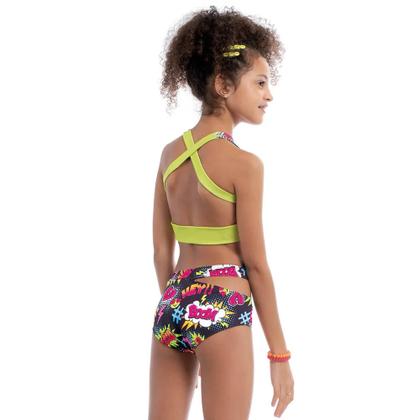 Imagem de Biquini Infanto Juvenil Com Calcinha Especial Teen Pop UV50+