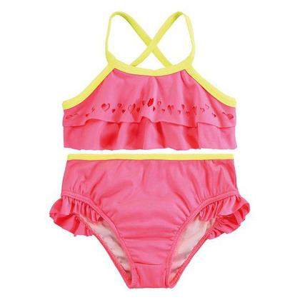 Imagem de Biquíni Juvenil e Infantil Babado Coração Proteção UV 50+ Marlan