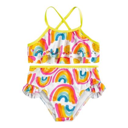 Imagem de Biquíni Juvenil e Infantil Babado Coração Proteção UV 50+ Marlan