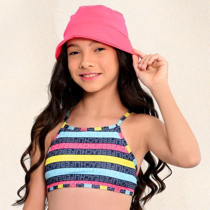 Imagem de Biquíni Juvenil Menina Proteção UV FPS 50+ Top e Tanga Colorido Beach Marujos e Sereias 265